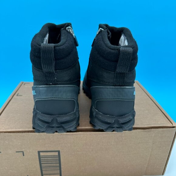 Merrell Women's Thermo Kiruna Mid Zip Waterproof Boot, Size 5.5, Black/Canal - Picture 6 of 13